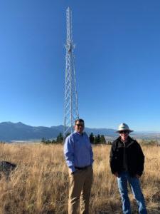 ITL Operations Manager Stuart Goettsch (left) with S&K Technologies, Inc. CEO Chad Cottet during a site visit.